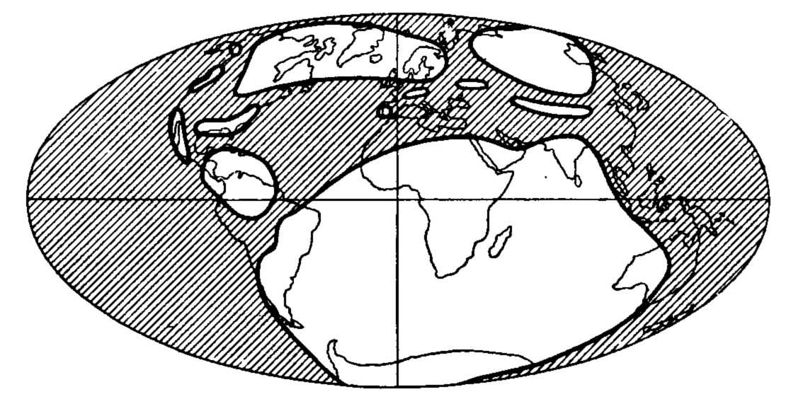 Continents et océans au Carbonifère (classique)